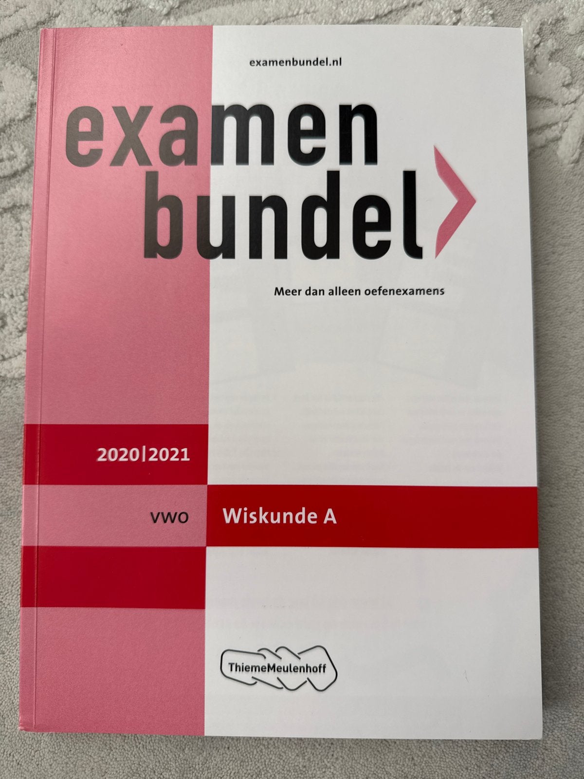 Examenbundel VWO Wiskunde A 2020/2021, Boeken, Ophalen of Verzenden, Beta, Zo goed als nieuw, WO