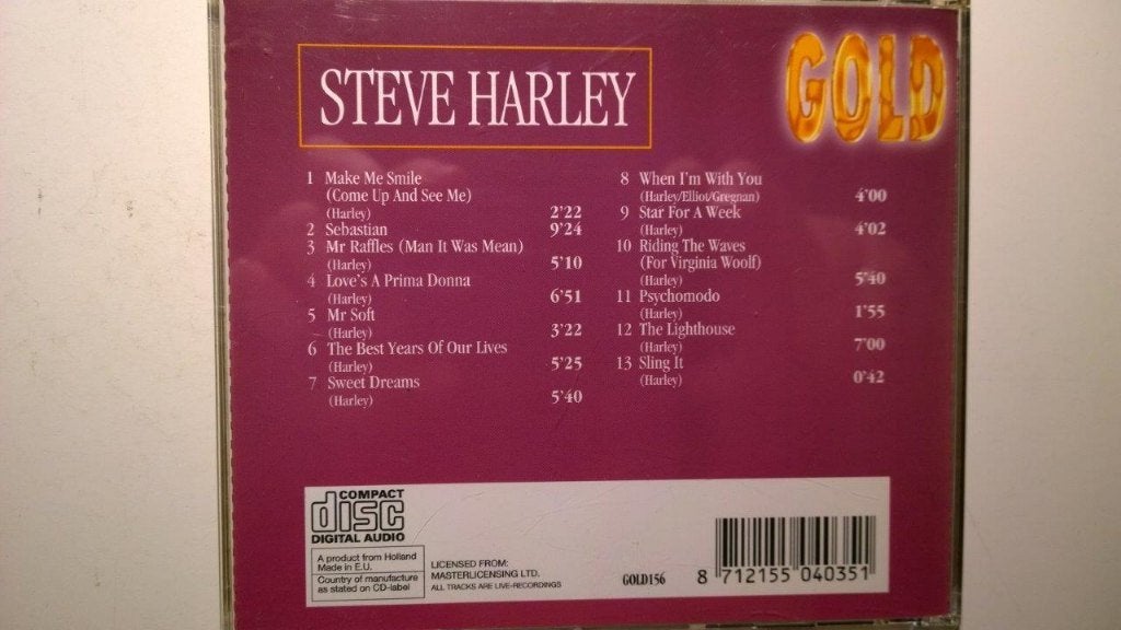 Steve Harley - Gold, Ophalen of Verzenden, Zo goed als nieuw, Poprock, Album