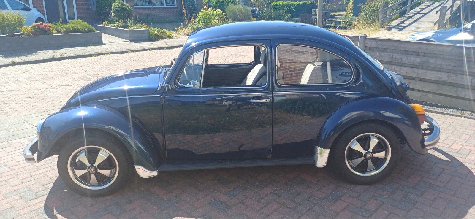 VW Kever 1200 1984 Fuchs nw Koni's +Sportuitlaat+ Apk 2 Jr!!, 4 cilinders, Blauw, Origineel Nederlands, Handgeschakeld
