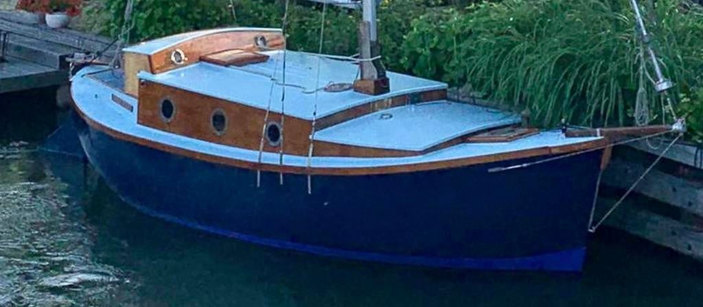 Sloep (8 meter) met kajuit, keuken, slaapvertrek, Ophalen, Gebruikt, 1.00 - 1.50 meter, Diesel
