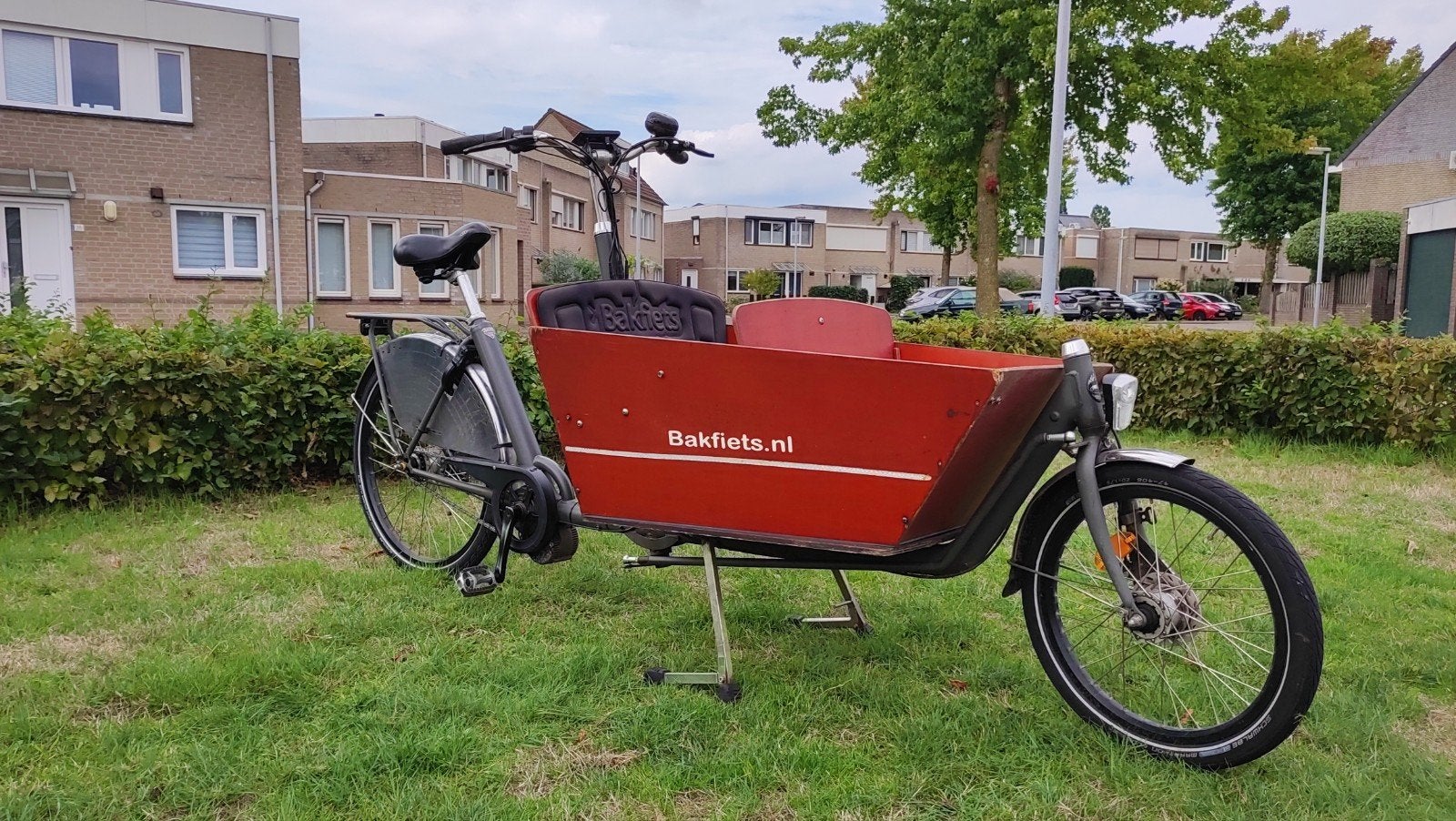 Elektrische Bakfiets NL Cargo Long, Gebruikt, 3 kinderen, Elektrisch, Trommelrem