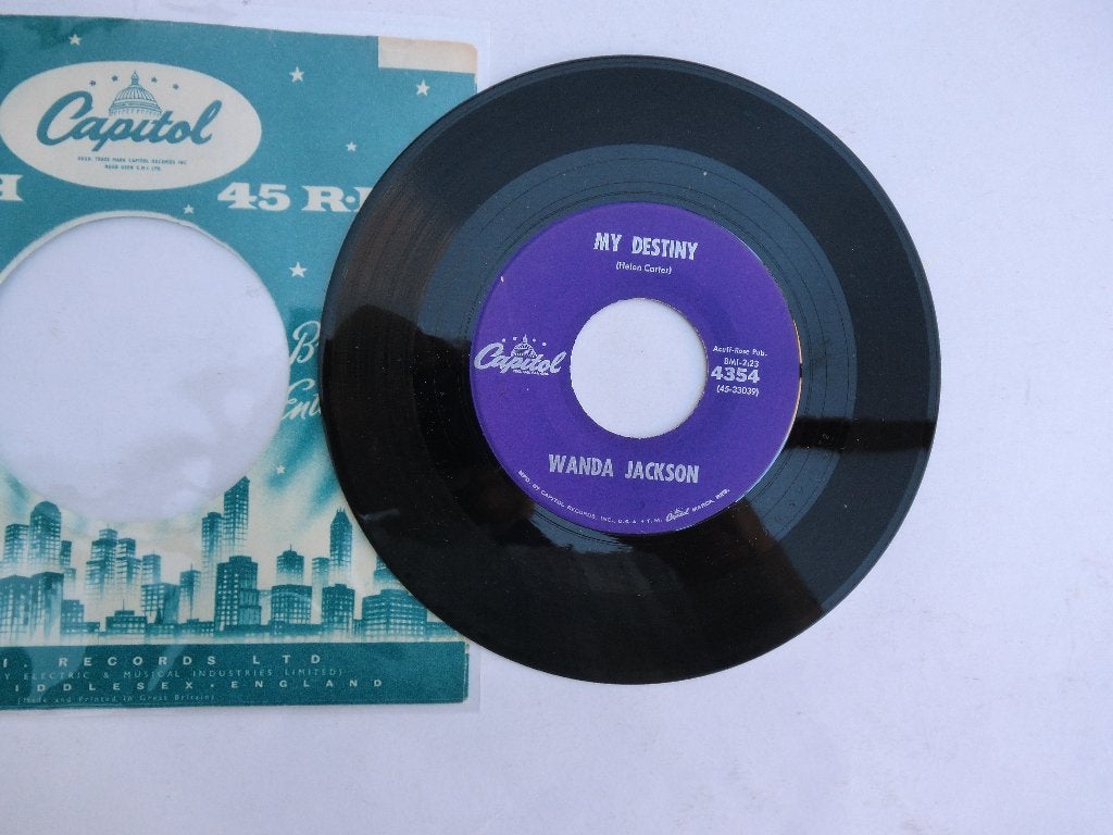 Wanda Jackson My destiny, Ophalen of Verzenden, Zo goed als nieuw, 7 inch, Pop