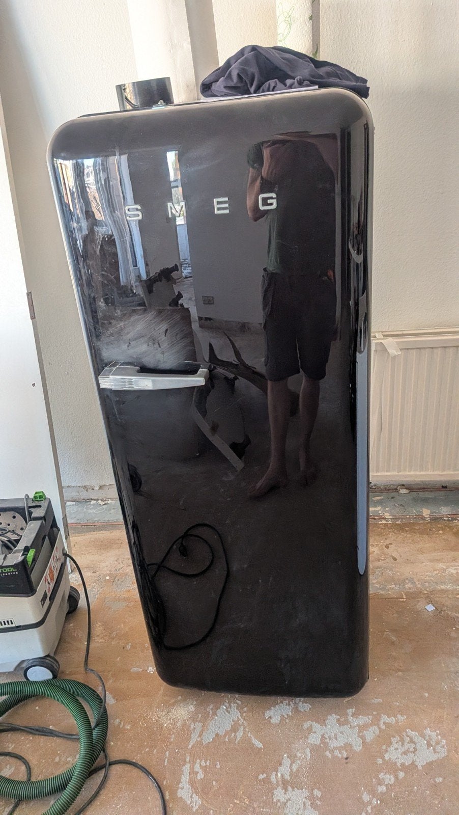 Smeg FAB28 Koelkast, Gebruikt, 200 liter of meer, Met vriesvak, 160 cm of meer