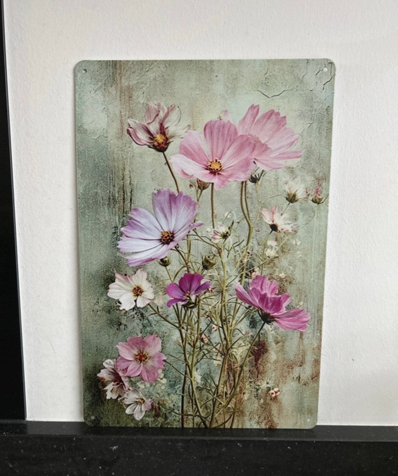 2D Bedrukt Aluminium Paneel - Bloemen 20x30 cm, Huis en Inrichting, Metaal, Meerkleurig, Nieuw, Ophalen of Verzenden