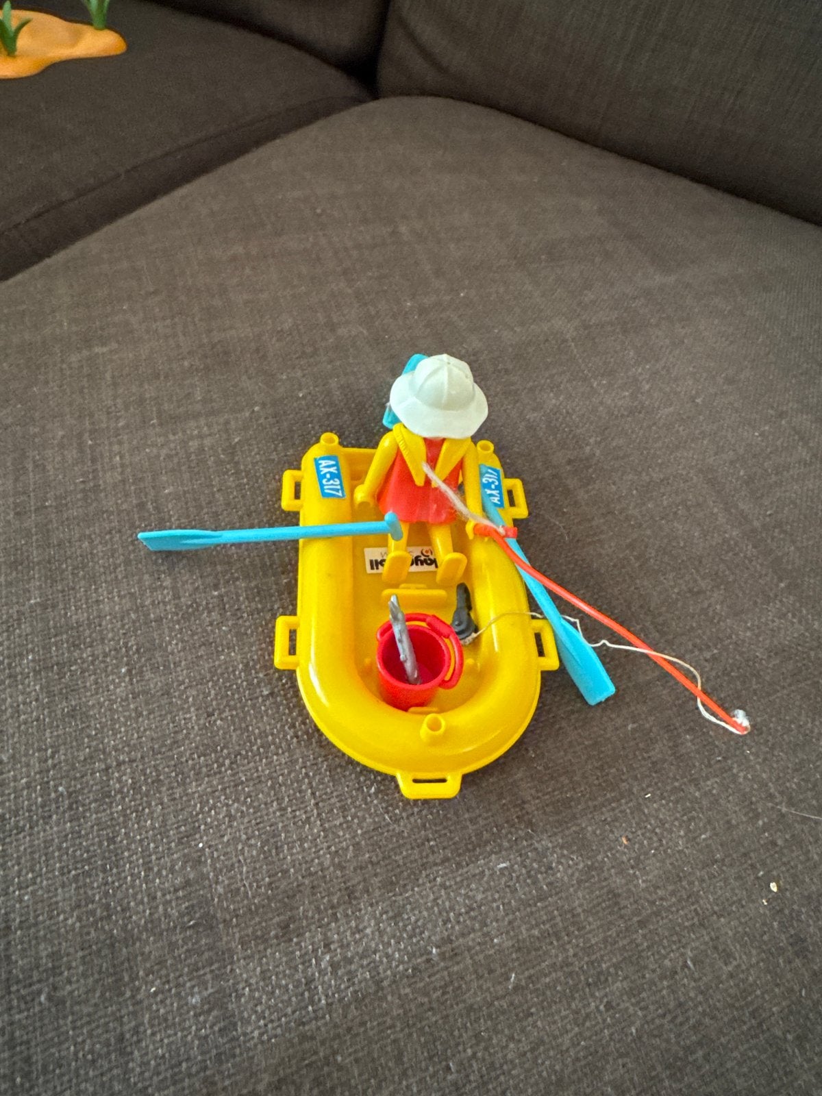 Playmobil 3574 Vlot met visser en accessoires, Ophalen of Verzenden, Gebruikt, Complete set