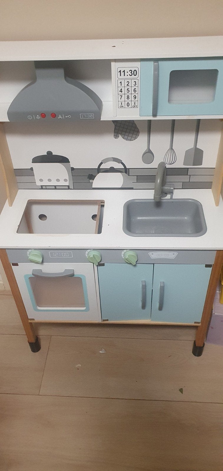 Houten Speelgoedkeuken - Opknapper, Ophalen, Gebruikt, Hout, Speelkeuken