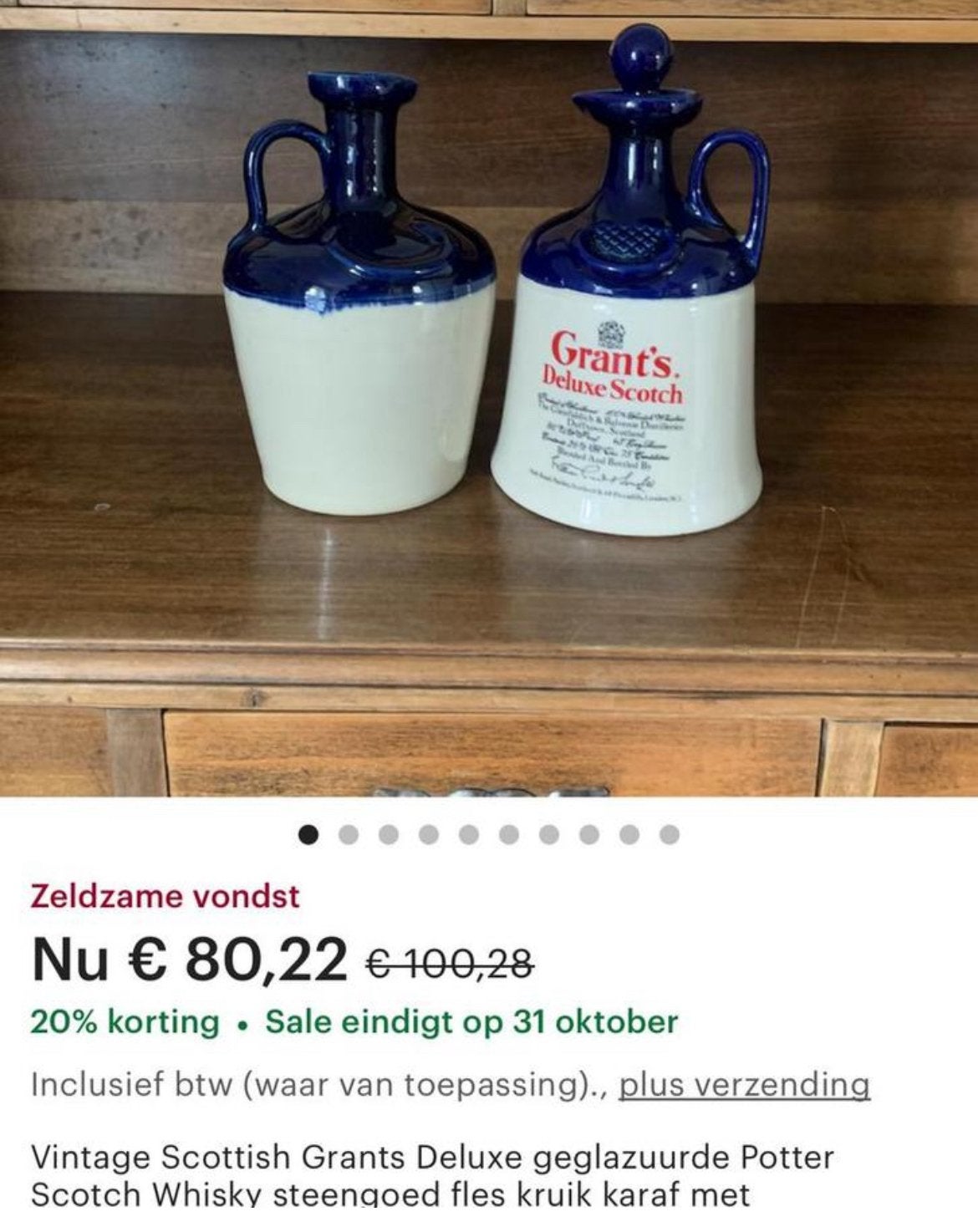 Whisky kruiken leeg, Ophalen
