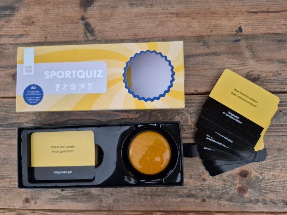 Sportquiz met buzzer - HEMA, Vijf spelers of meer, Ophalen of Verzenden, Zo goed als nieuw, HEMA