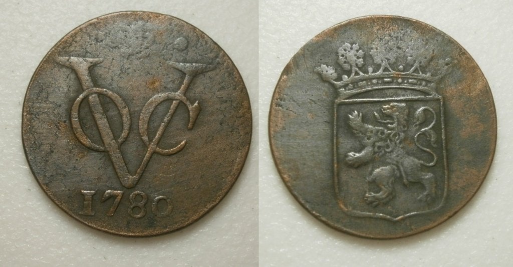 PD11358 Holland VOC Duit 1780, Ophalen of Verzenden, Vóór koninkrijk, 1 cent, Losse munt
