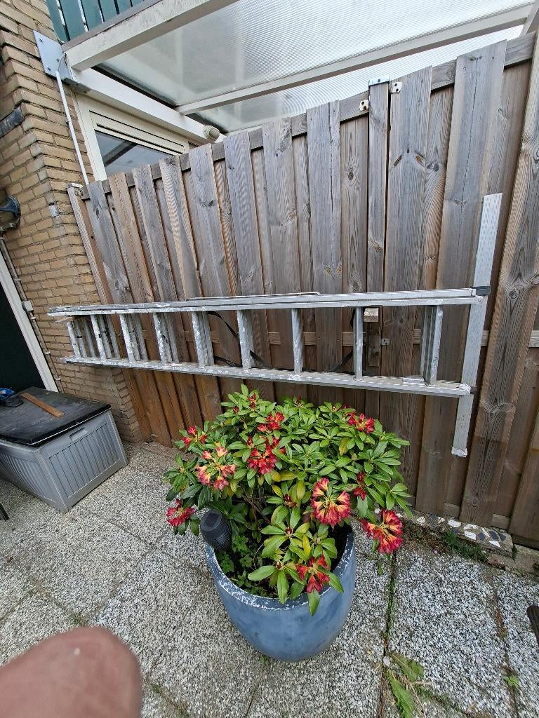 altrex ladder 3x 2.45 m, Doe-het-zelf en Verbouw, Ladders en Trappen, Ophalen, Gebruikt, 4 meter of meer