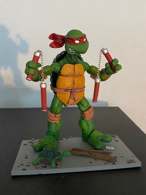 Michelangelo - Teenage Mutant Ninja Turtles - NECA / Mirage, Ophalen of Verzenden, Zo goed als nieuw