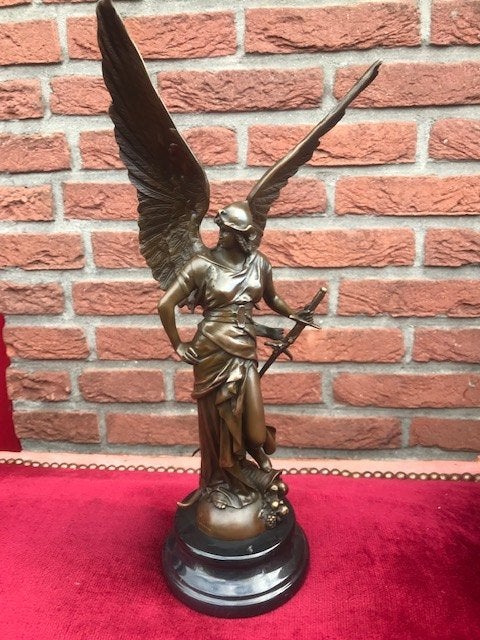 bronzen topbeeld, PEACE IN ARMS, Antiek en Kunst, Ophalen of Verzenden, Brons