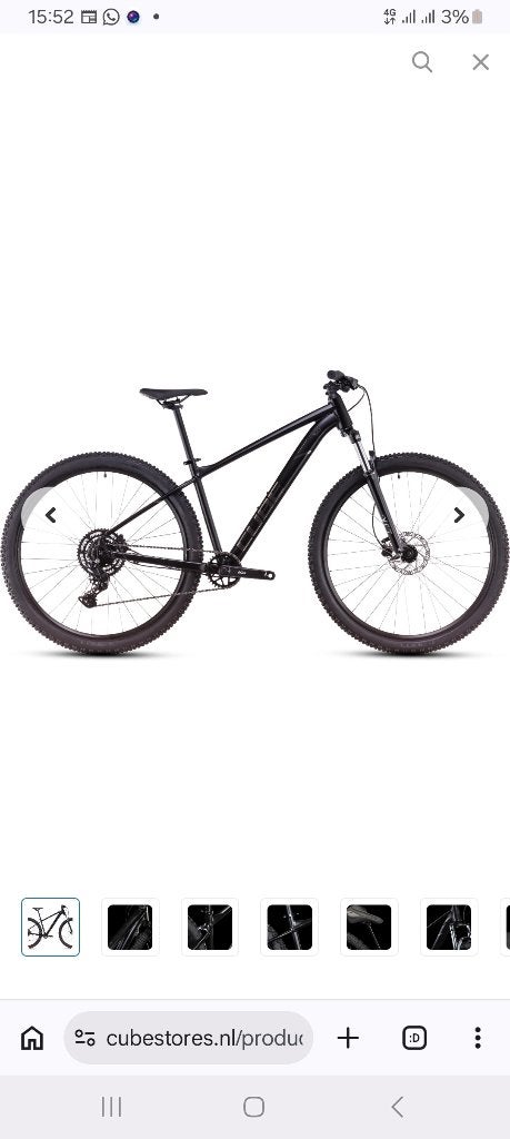 Cube aim pro, Fietsen en Brommers, Hardtail, Heren, 49 tot 53 cm, Zo goed als nieuw