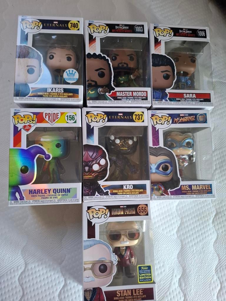 Funko Pop! Marvel Collectie - 7 Stuks met Beschadigingen, Ophalen of Verzenden, Gebruikt