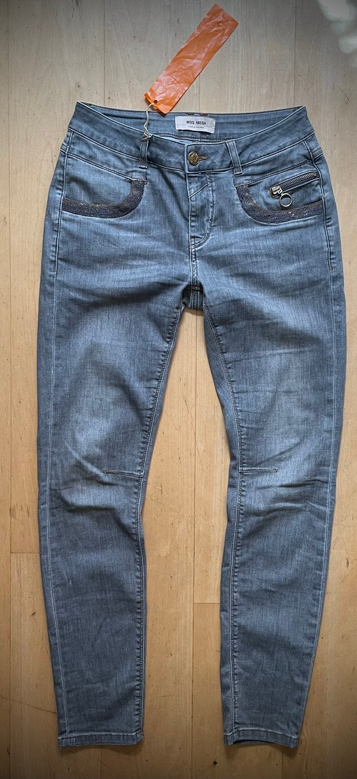 Mos Mosh jeans spijkerbroek grijs W27 L30 / L32, Ophalen of Verzenden, Grijs, W27 (confectie 34) of kleiner
