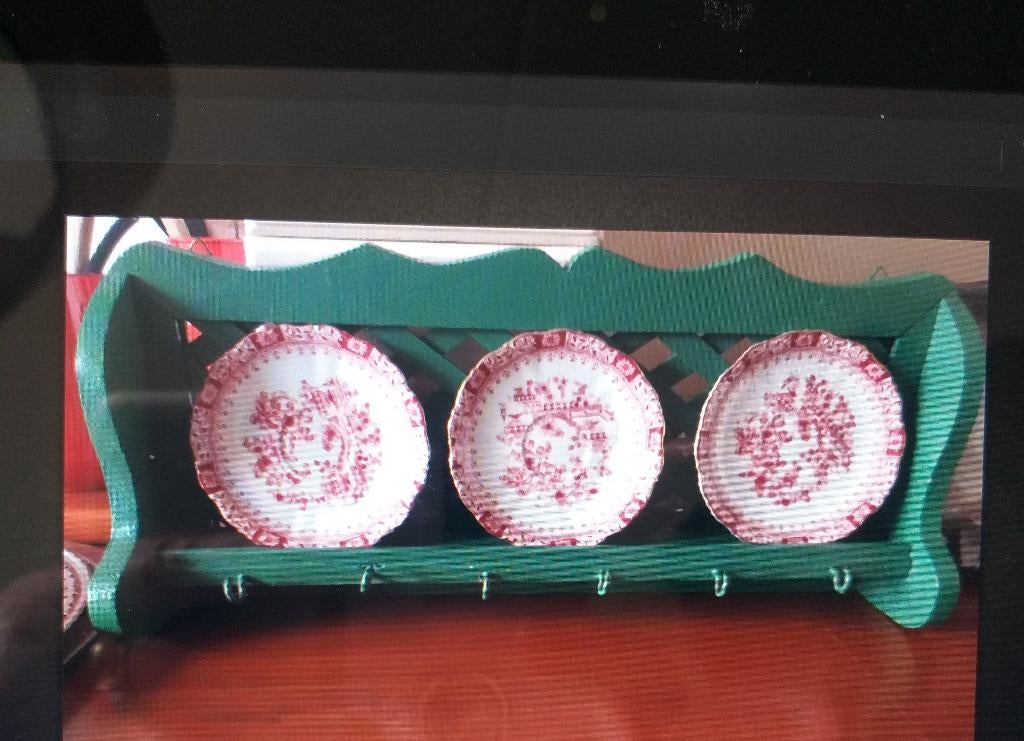 Antiek kopjes rekje, Ophalen of Verzenden, Glas, Overige stijlen, Kop(pen) en/of Schotel(s)