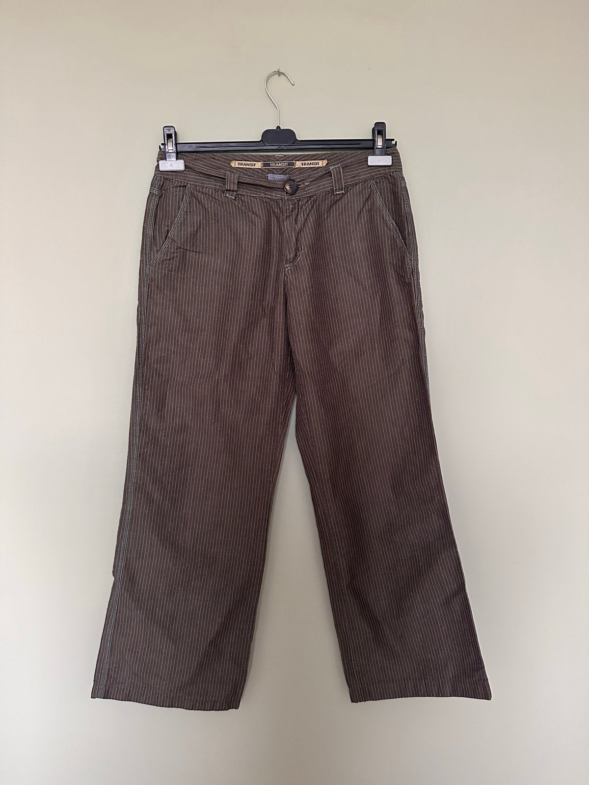 Transit Broek Bruin met Streep, Maat 38/40, Kleding | Dames, Maat 38/40 (M), Bruin, Ophalen of Verzenden, Zo goed als nieuw