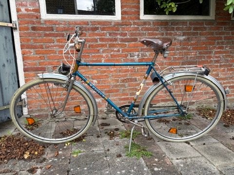 Vintage Bauer Herenfiets, Gebruikt, Velgrem, Versnellingen, 53 tot 57 cm