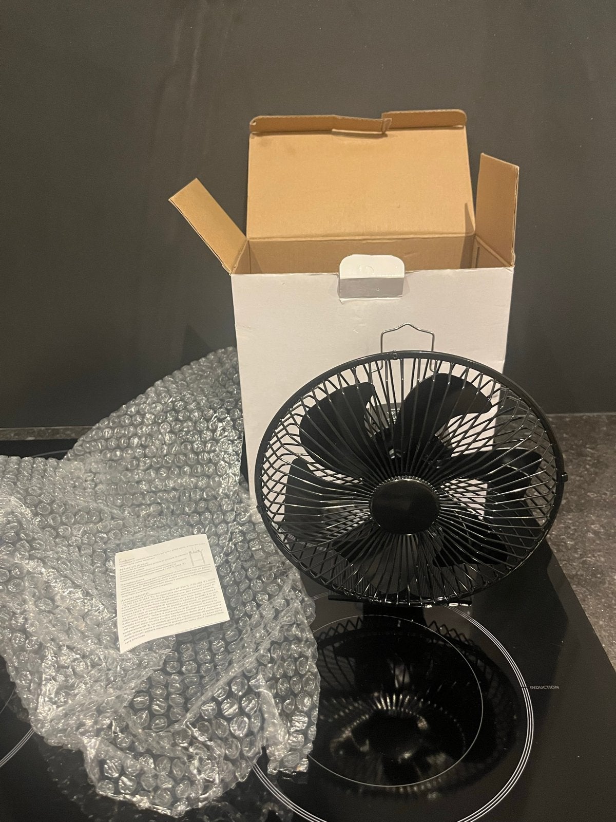 Nieuwe Kachelventilator - Zwart, Ophalen of Verzenden, Nieuw, Overige