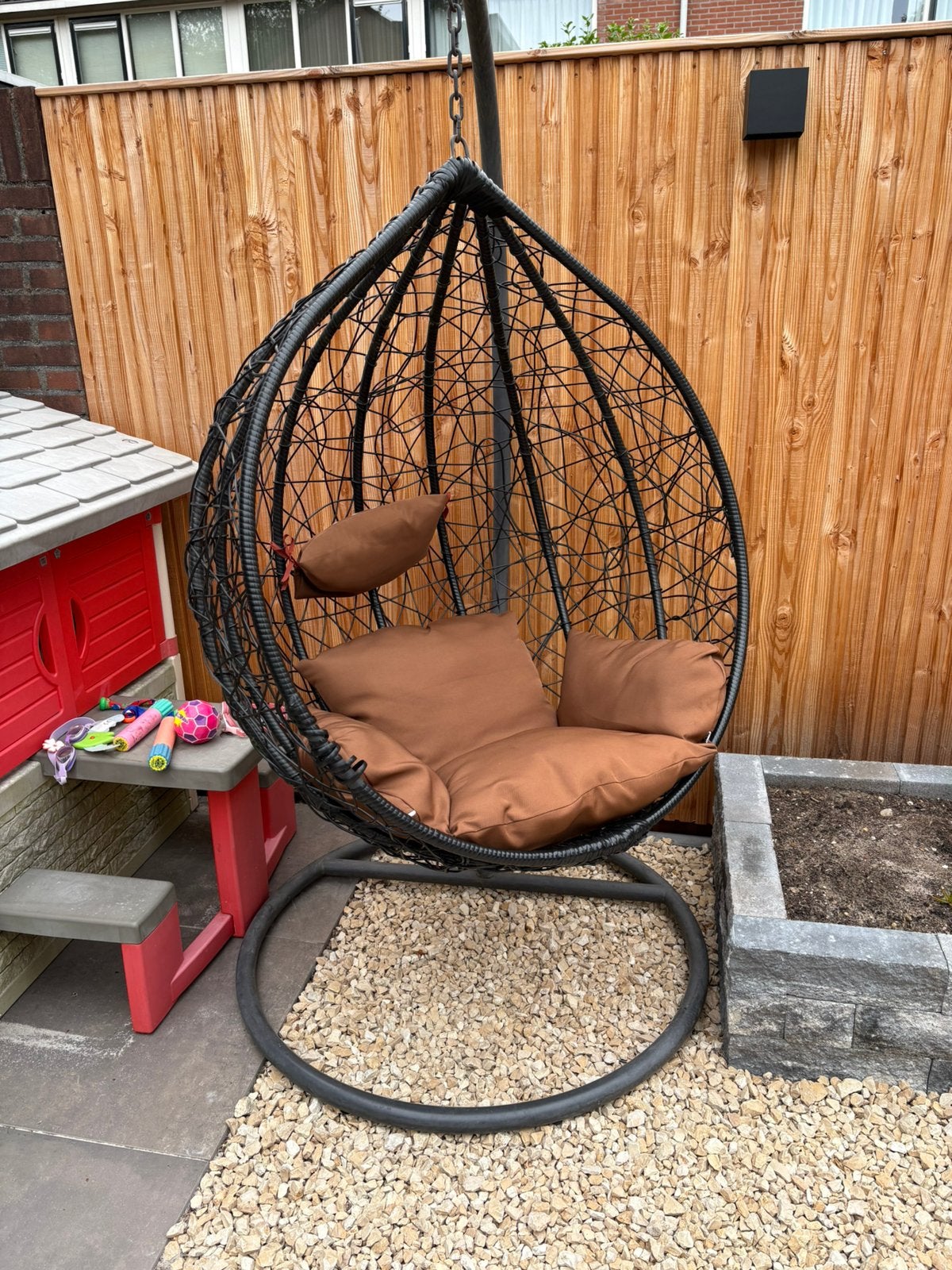 Ei hang stoel intratuin, Ophalen, Gebruikt, Rotan