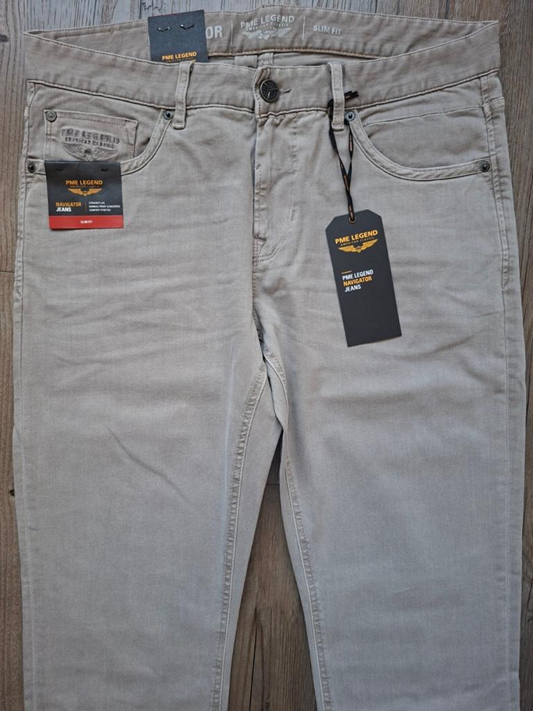 PME LEGEND Navigator slimfit jeans W35 L34, Nieuw, Ophalen of Verzenden, W33 - W34 (confectie 48/50), Grijs