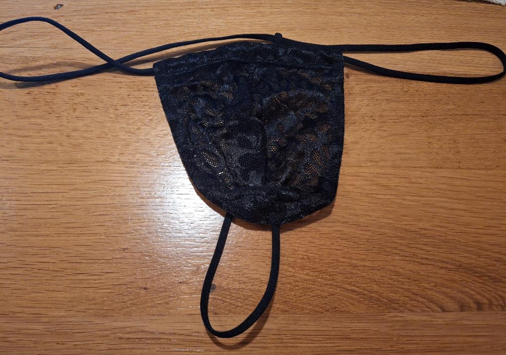 sexy herenstring maat xl, Verzenden, Zwart, Overige typen