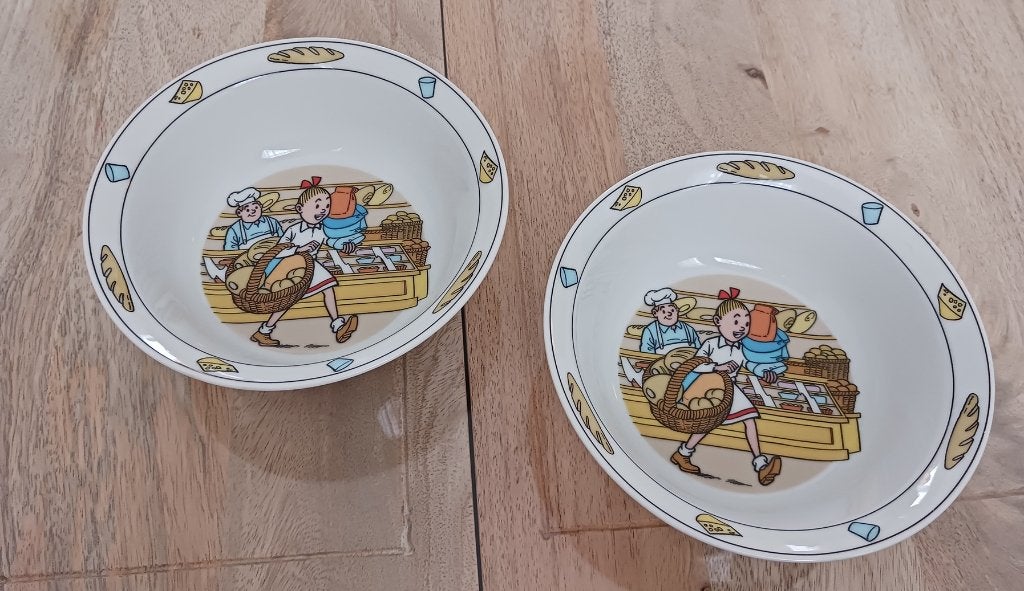 Suske en Wiske schaaltjes, Overige merken, Ophalen of Verzenden, Overige stijlen, Porselein