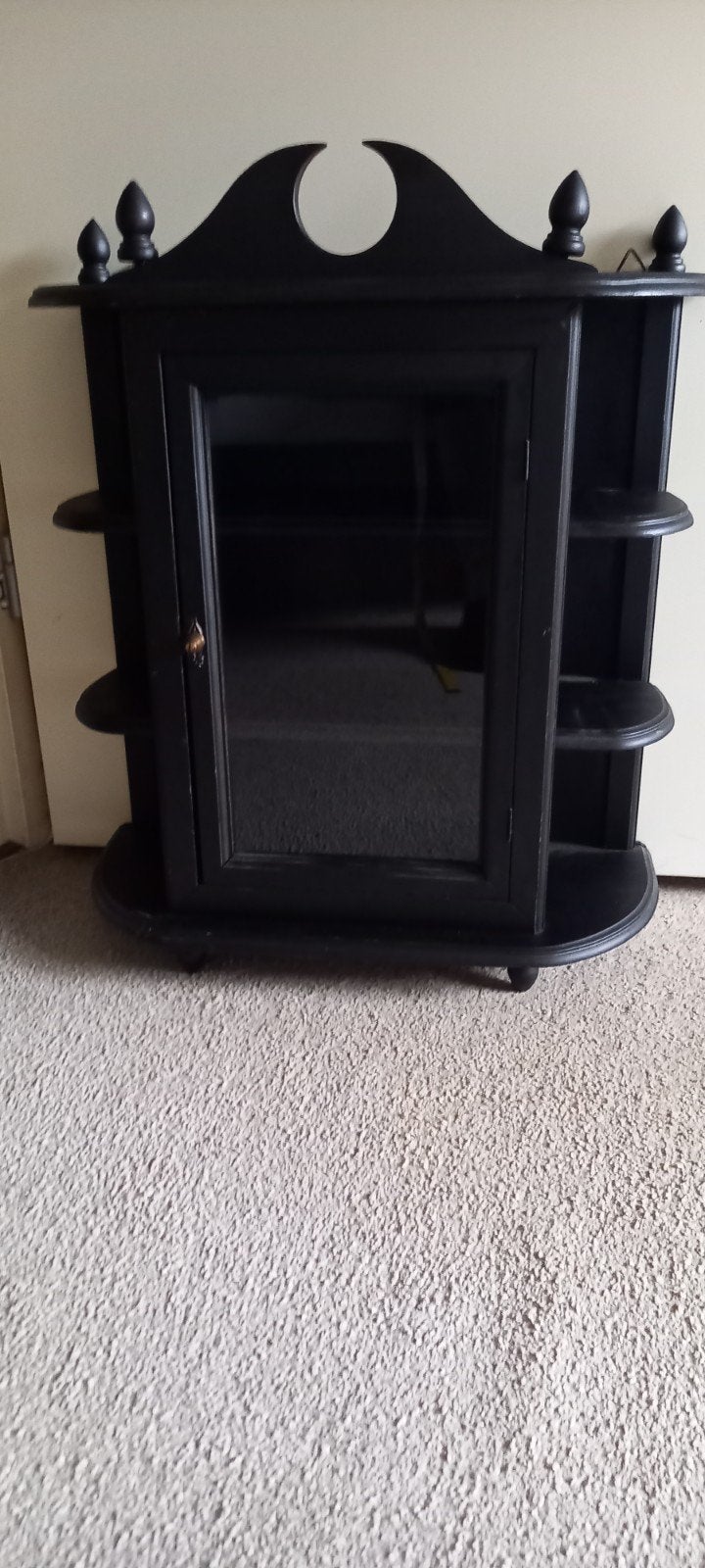 Enig zwart wandkastje, Huis en Inrichting, Ophalen, Gebruikt