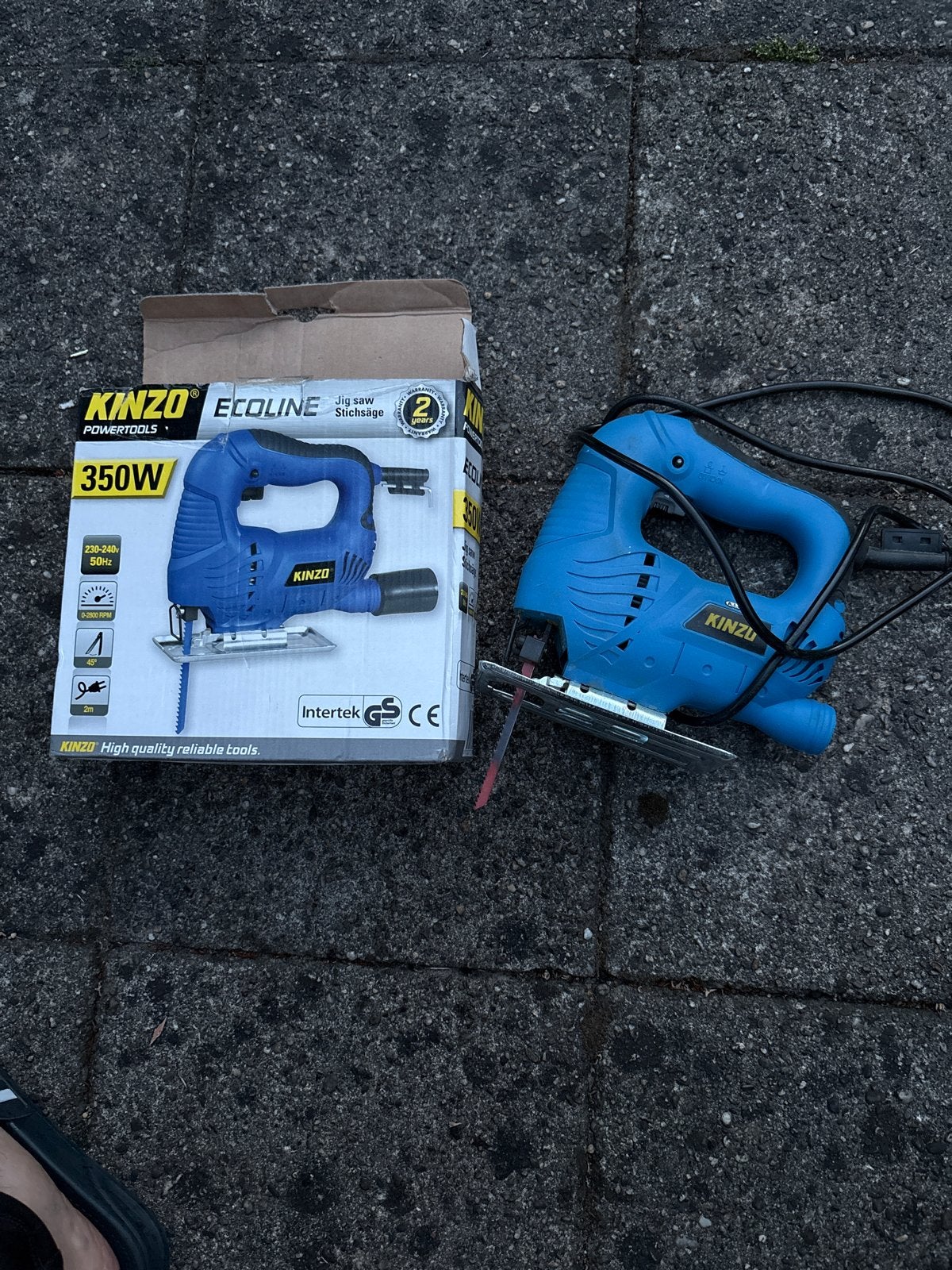 Kinzo Ecoline Decoupeerzaag 350W - Zo goed als nieuw, Ophalen, Minder dan 30 mm, Decoupeerzaag, Zo goed als nieuw
