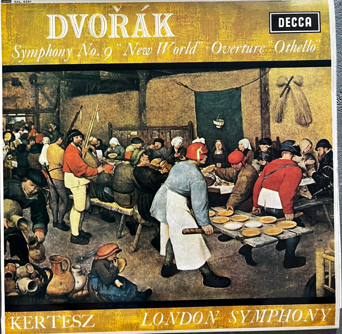 lp klassiek elpee vinyl Dvorak Symphony 9 Kertesz decca sxl, Ophalen, Zo goed als nieuw, Klassiek, LP