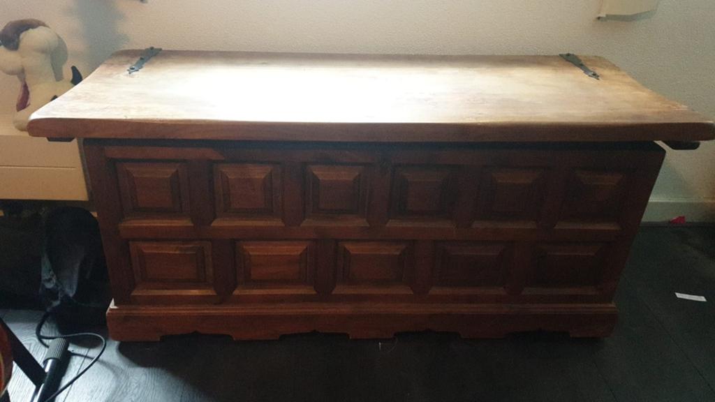 Vintage Dekenist Jaren '70 - Retro Houten Kist, Huis en Inrichting, Woonaccessoires | Kisten, Ophalen, Gebruikt, Overige houtsoorten