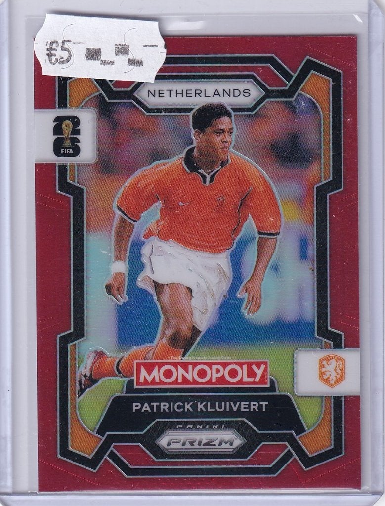Panini Prizm Monopoly WC 2026 Patrick Kluivert #72 Red, Ophalen of Verzenden, Zo goed als nieuw, Plaatje