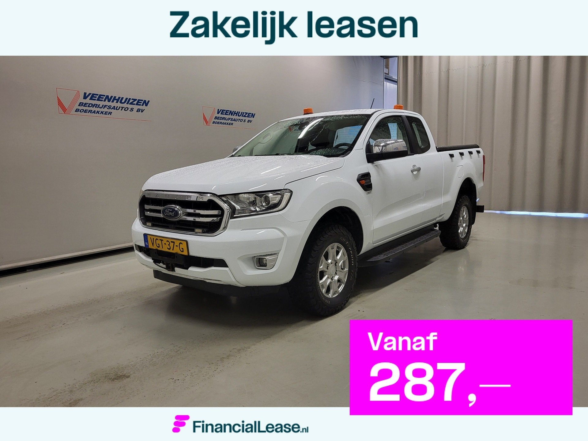 Ford Ranger 2.0EcoBlue 170pk Pick-up 4X4 3500kg Trekgewicht, Gebruikt, Euro 6, 4 cilinders, Wit