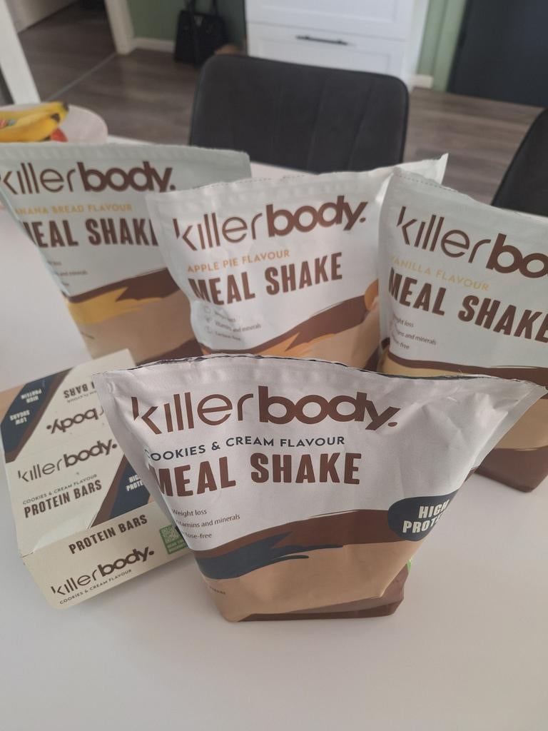 NU SPOTPRIJS .Killerbody meal shakes en protein repen, Ophalen, Nieuw, Poeder of Drank