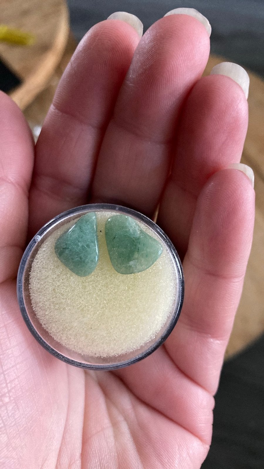 Groene Aventurijn Trommelstenen - Set van 2, Ophalen of Verzenden, Nieuw