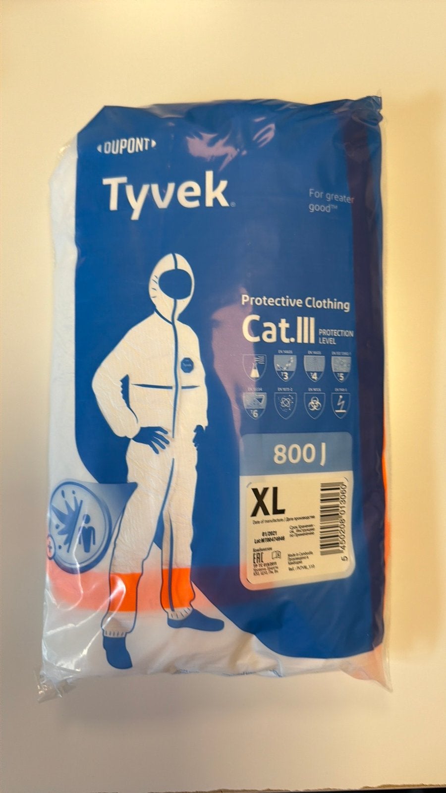 DuPont Tyvek 800 maat XL kleding, Ophalen of Verzenden, Nieuw
