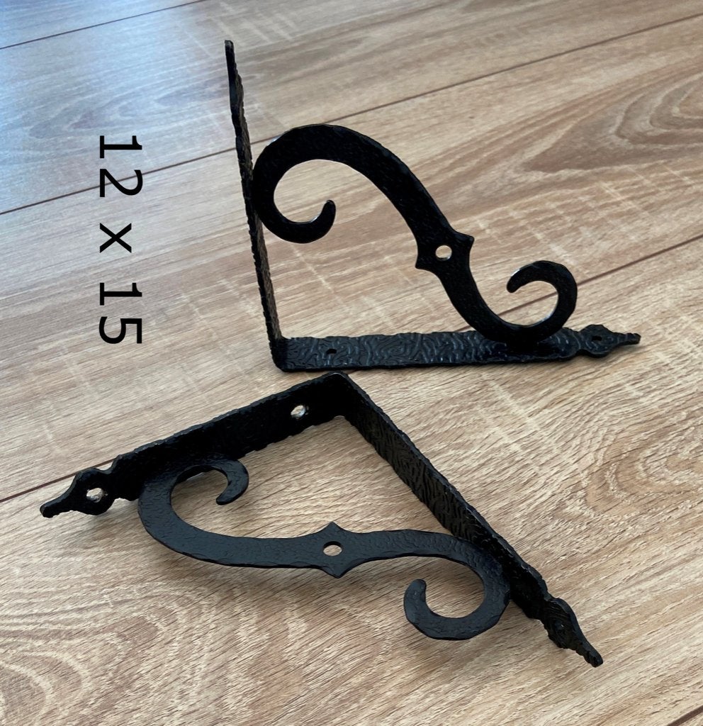 klassieke plankdragers 2 x set zwart, Ophalen of Verzenden, Zo goed als nieuw