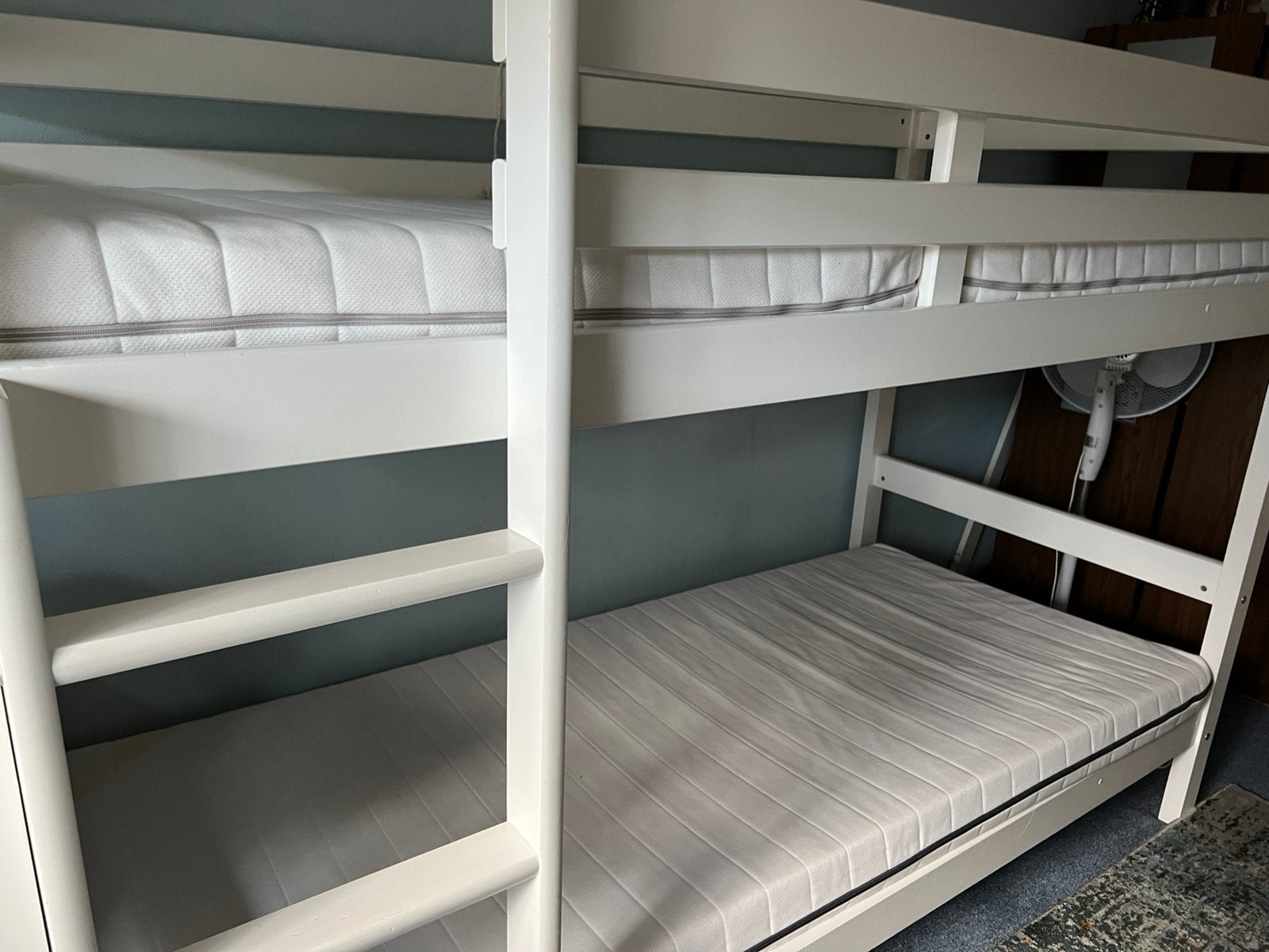 Stapelbed wit, Ophalen, Gebruikt, Tweepersoons, Overige maten