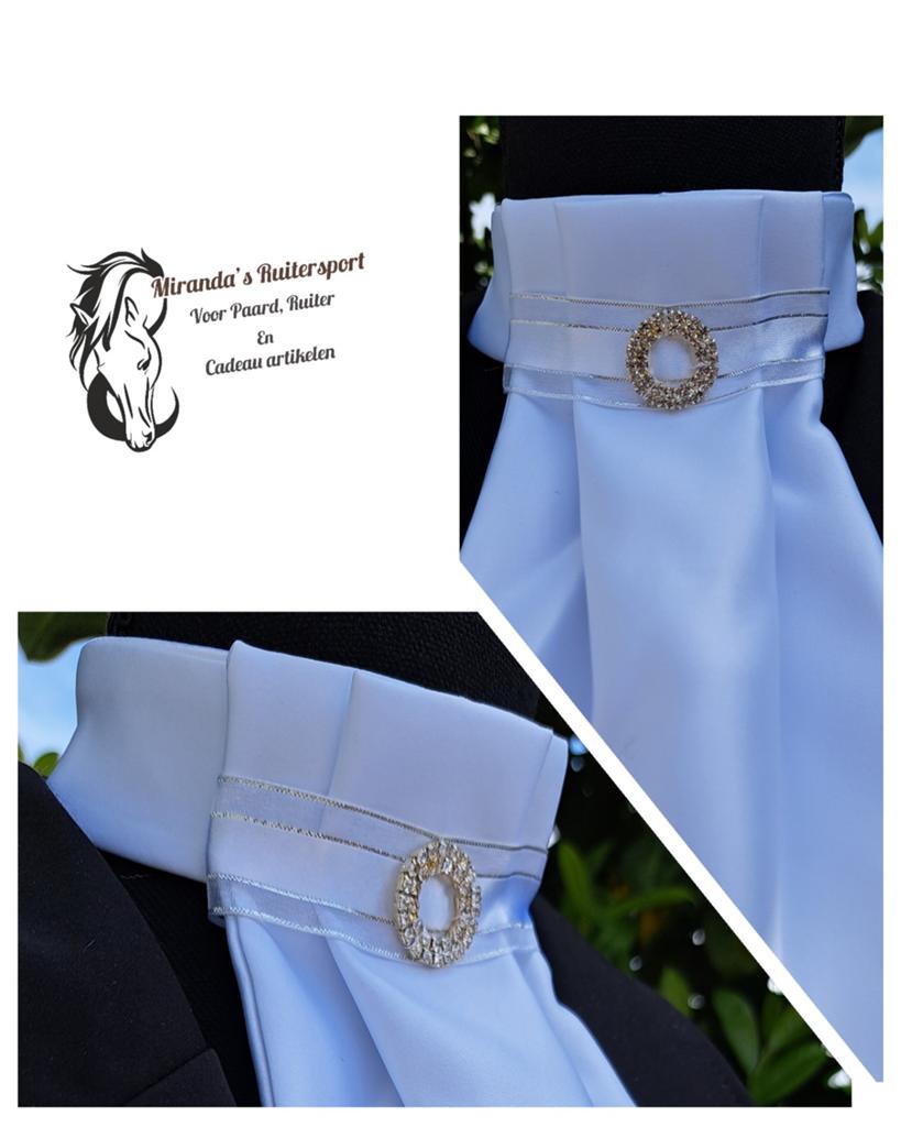 Made by Lique kinder plastron Harmonica Zilver (2), Kinderen, Dressuur, ., Nieuw