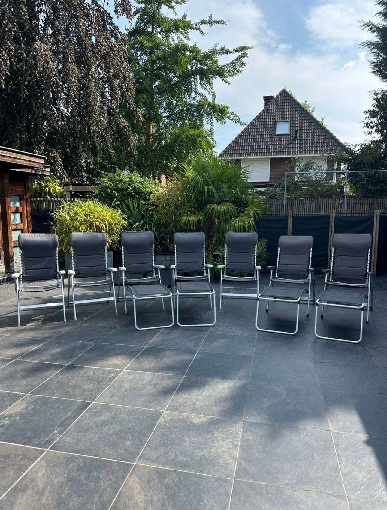 Campart travel ligstoel campingstoel met hoofdsteun, Tuin en Terras, Ophalen, Gebruikt