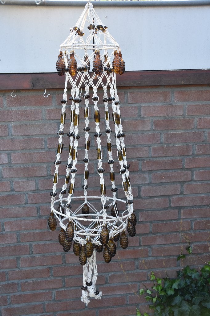 Vintage Macramé Hanger, Ophalen, Gebruikt, Meerkleurig, Overige materialen