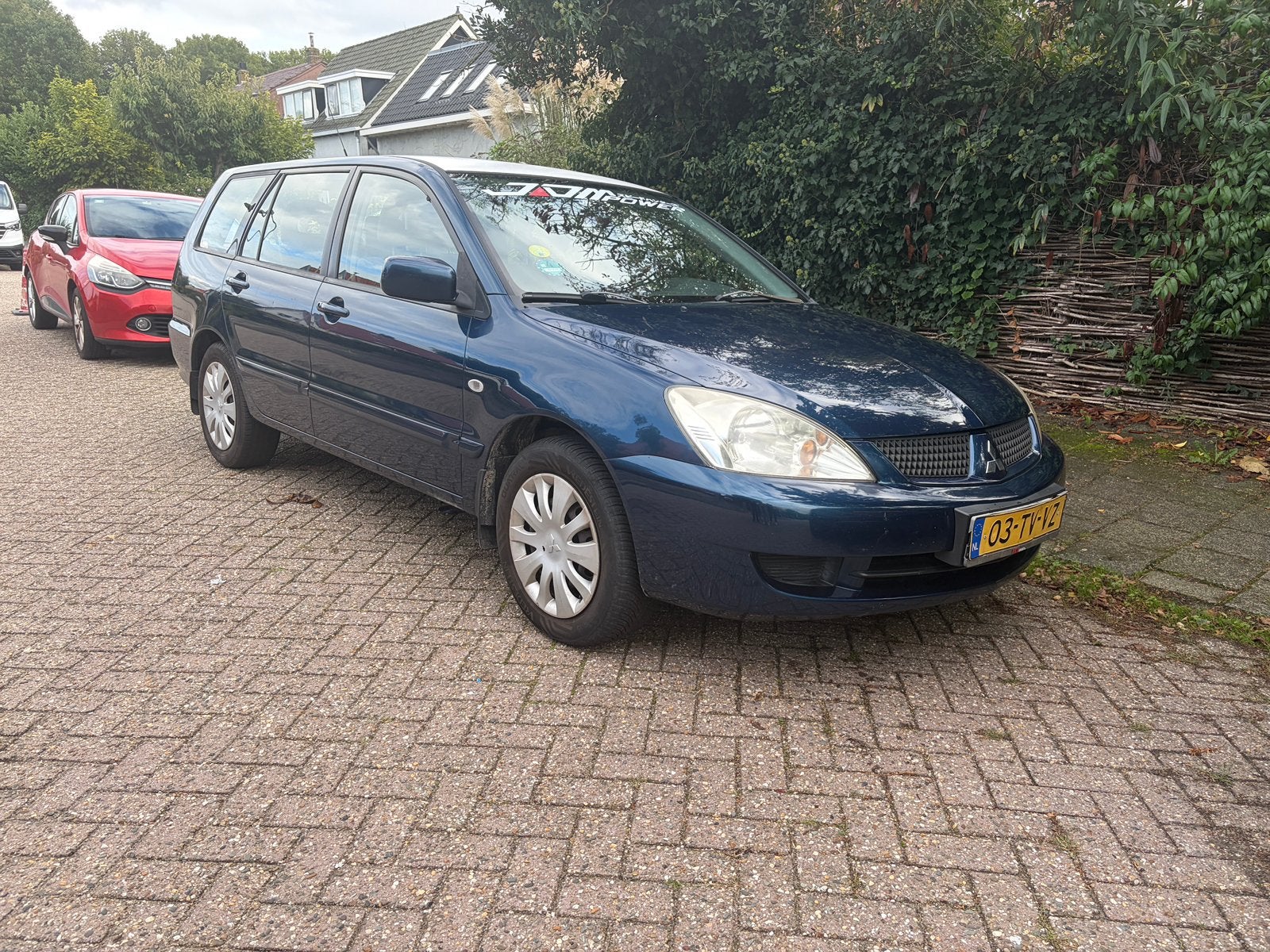 Mitsubishi Lancer 1.6 C Wagon 2007 Blauw, Auto's, Voorwielaandrijving, Zwart, 4 cilinders, Handgeschakeld