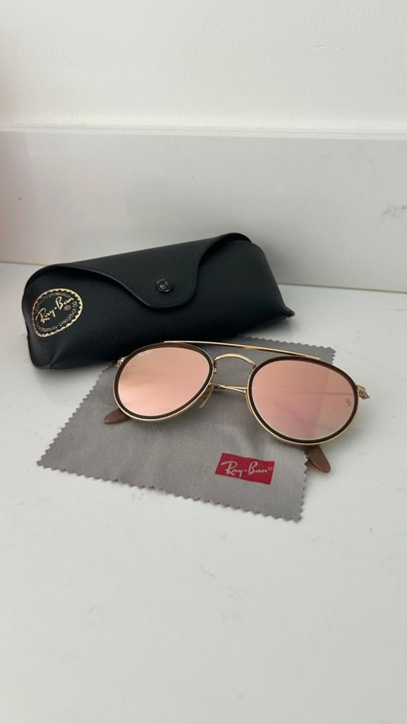 Ray-Ban Zonnebril met Roségouden Glazen, Zonnebril, Ophalen of Verzenden, Zo goed als nieuw, Ray-Ban