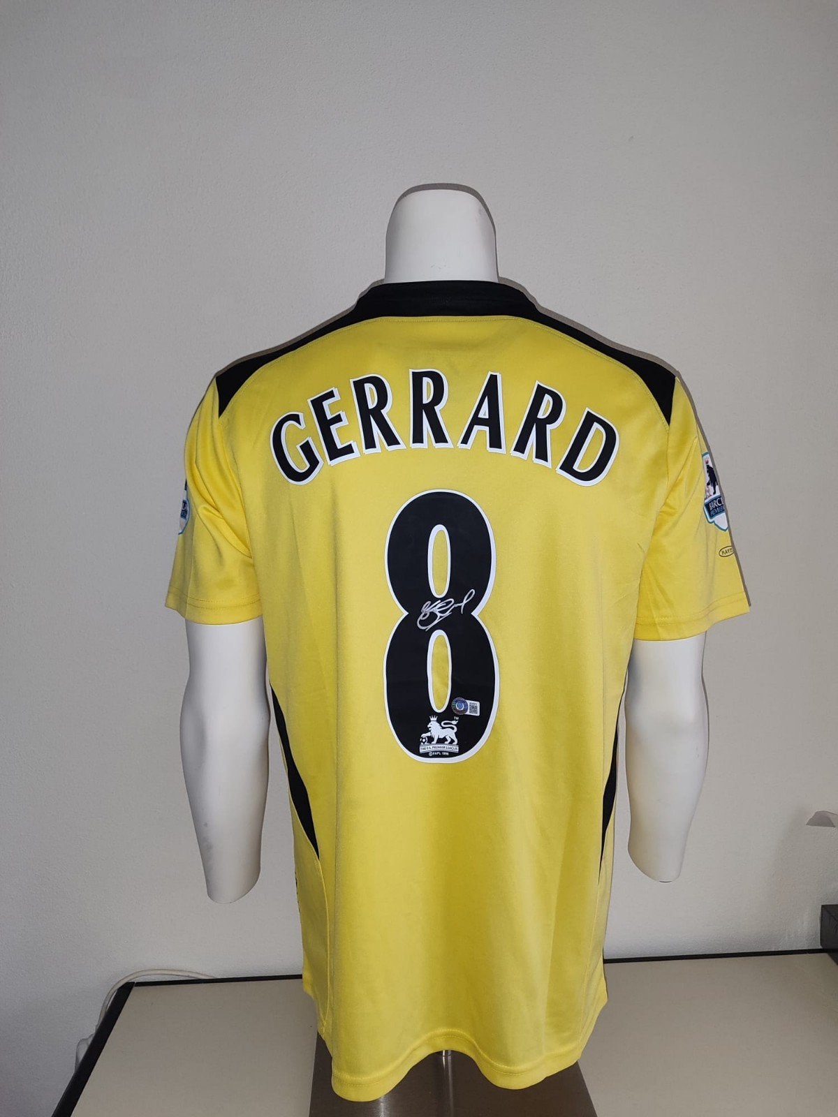 Liverpool shirt gesigneerd door Steven Gerrard met Beckett, Ophalen of Verzenden, Nieuw, Buitenlandse clubs, Shirt