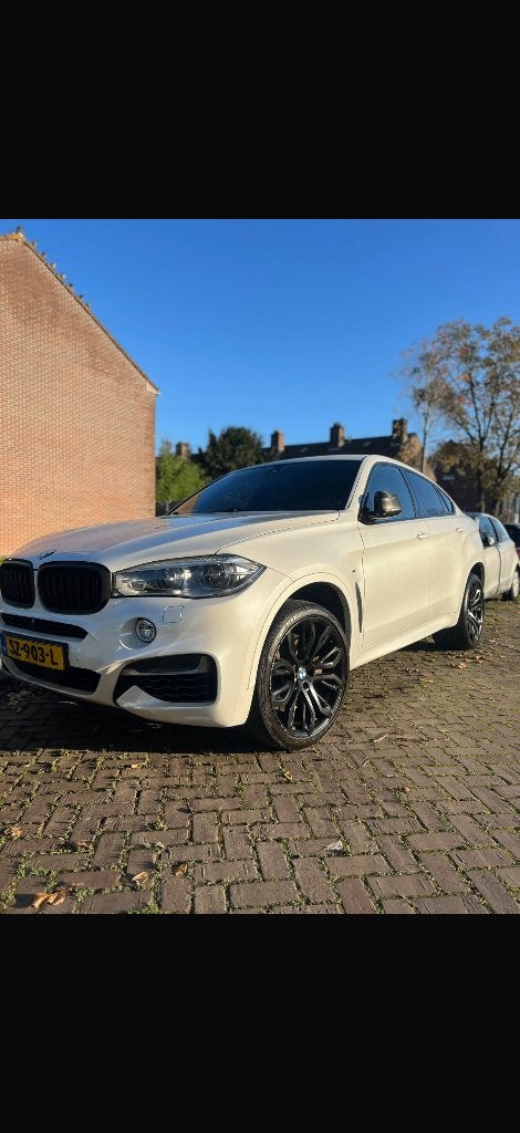 BMW X6 M50d 381pk Aut. 2015 Wit, Auto's, 15 km/l, 2993 cc, Wit, Diesel