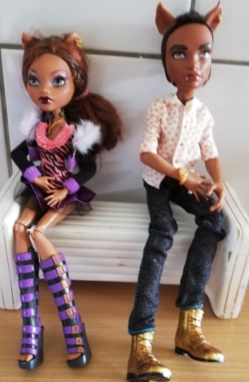 Devil Dolll couple. Mattel. Indonesië. 2008. 28 cm., Verzamelen, Poppen, Ophalen, Zo goed als nieuw, Pop
