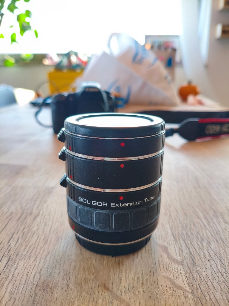 Soligor Extension Tube Set 12/20/36mm, Ophalen of Verzenden, Gebruikt
