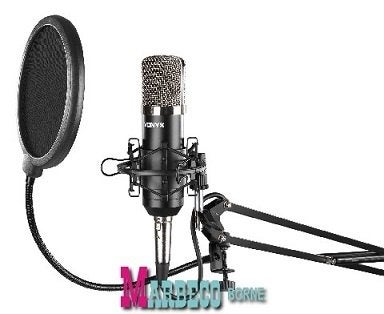 Condensator microfoon, Studio Set, Tafelarm, Popfilter, Vonyx, Nieuw, Info@marbeco.nl, Studiomicrofoon
