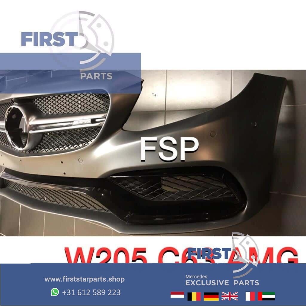 W205 C63 AMG Voorbumper compleet origineel Mercedes C Klasse, Auto-onderdelen, Gebruikt, -, Voor, Ophalen of Verzenden