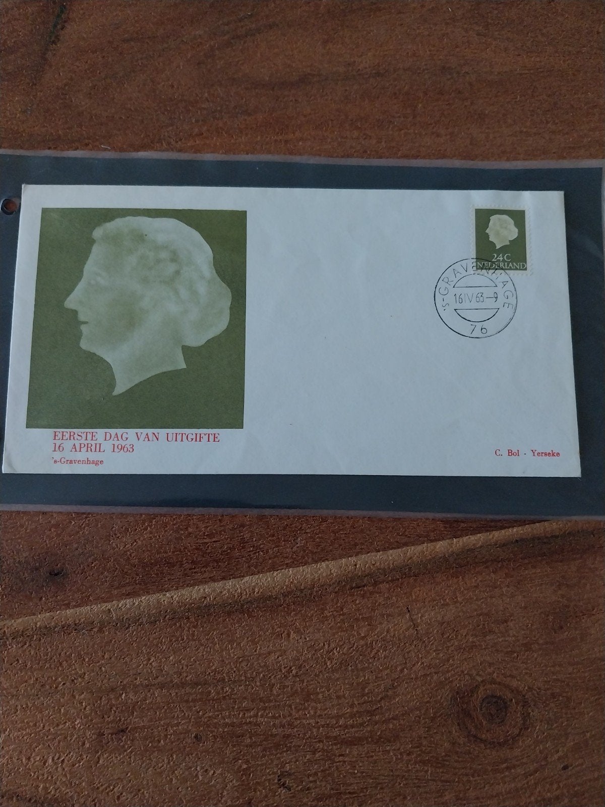 Nederlandse afwijkende FDC Blanco uit 1963., Ophalen of Verzenden, Nederland